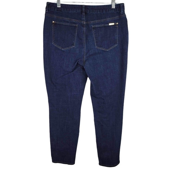 Chicos Jeans So Slimming Girlfriend Dark Womens Size 8 US M High Rise Stretch - Picture 3 of 11